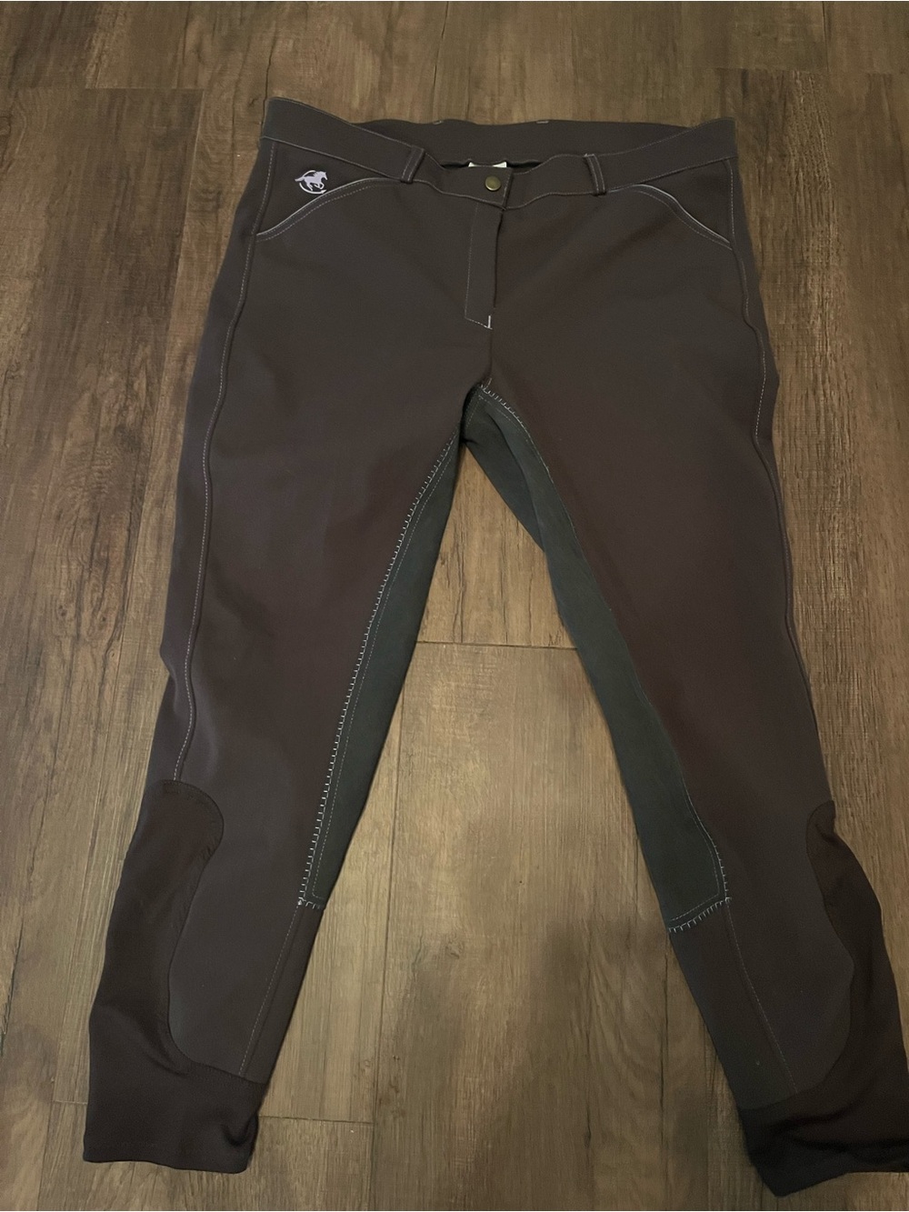 Womens Brown Riding Breeches - Performance Equestrian Pants 38R